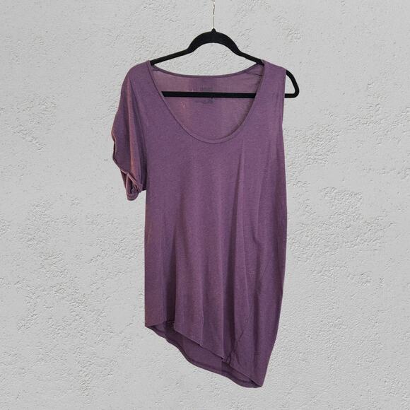 Vintage I’OCAN Purple Asymmetrical Tee Korean Minimalist - Picture 1 of 4